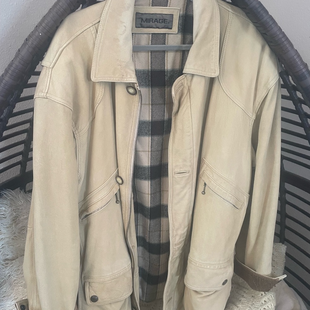 Vintage men’s leather jacket